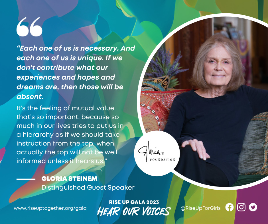 Gloria Steinem Quote - RU Gala 23
