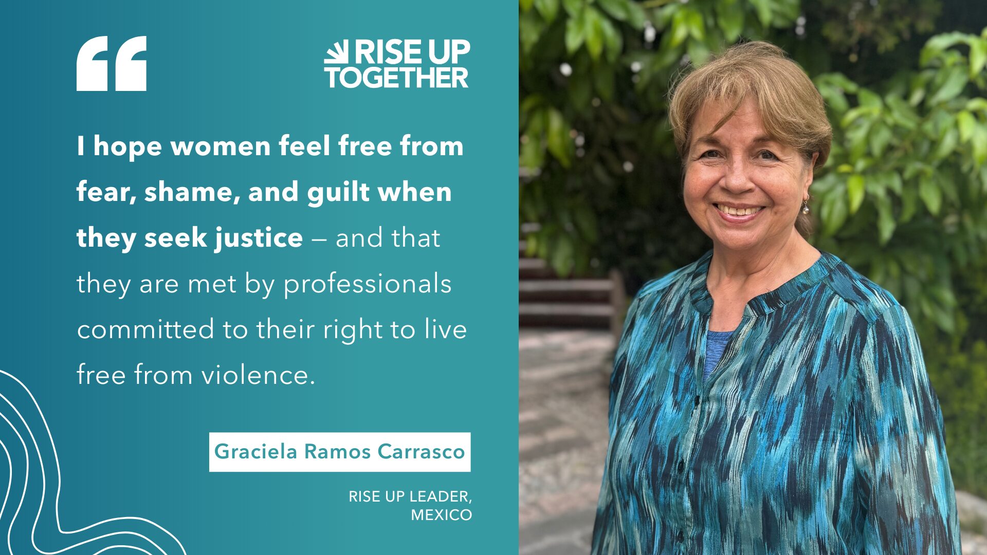 Global Good News Alert - Graciela quote and graphic